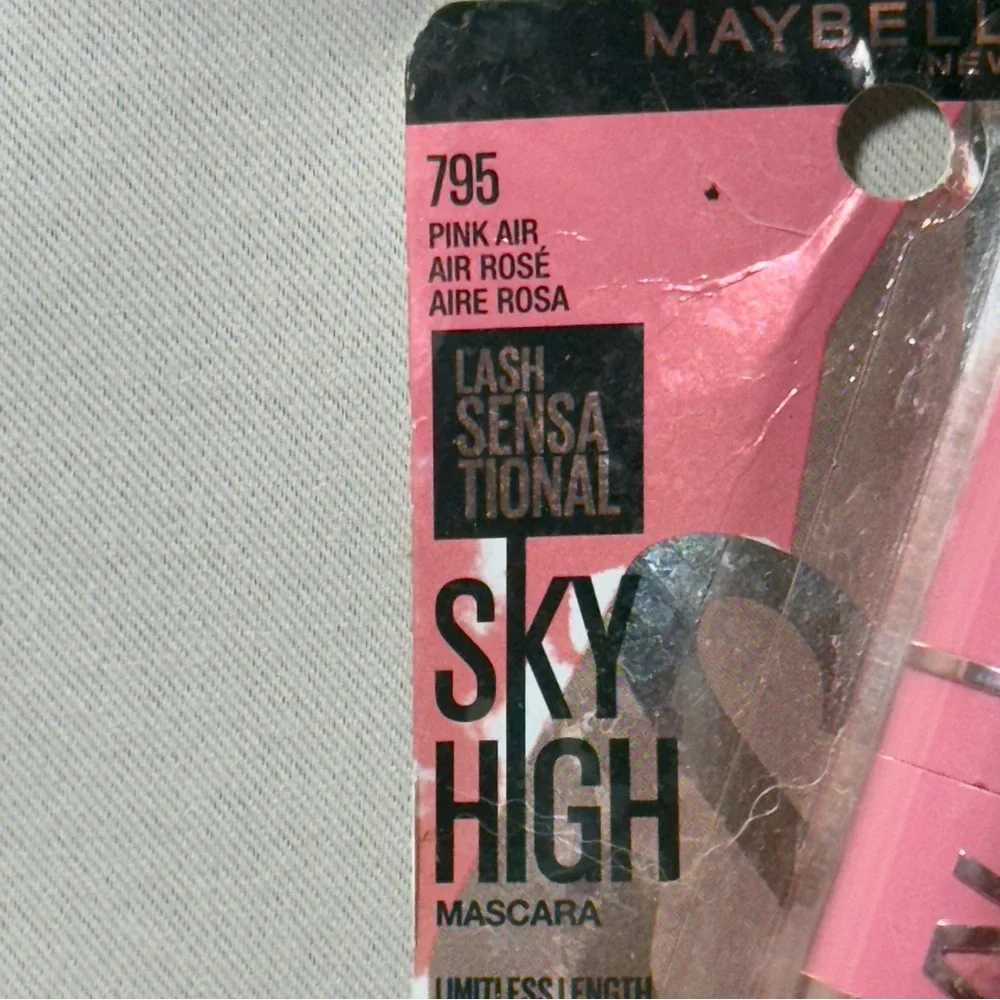 Maybelline Lash Sensational Sky High Washable Mascara Makeup 795 Pink Air